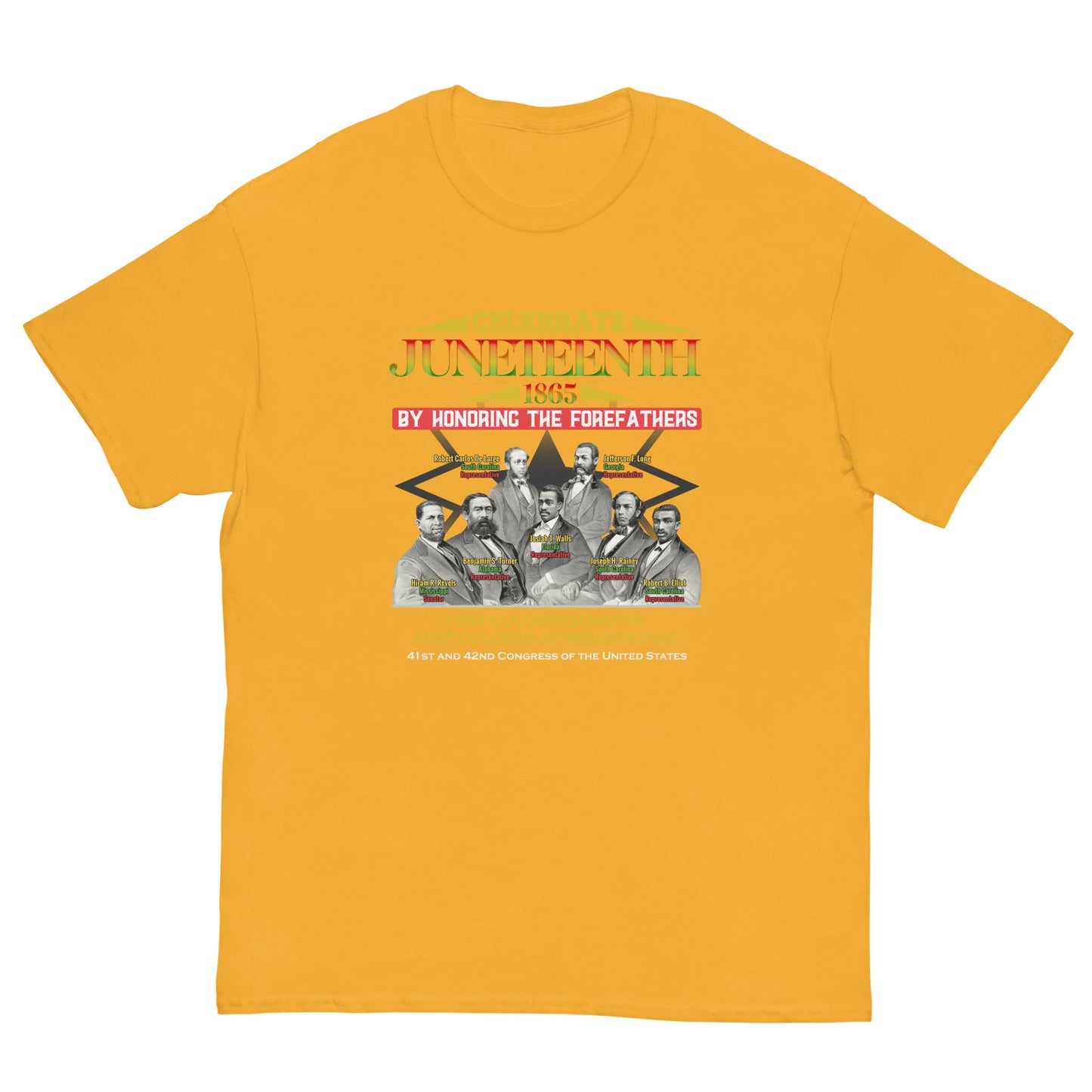 Juneteenth First Colored Senator and Representatives Men's Classic T-Shirt