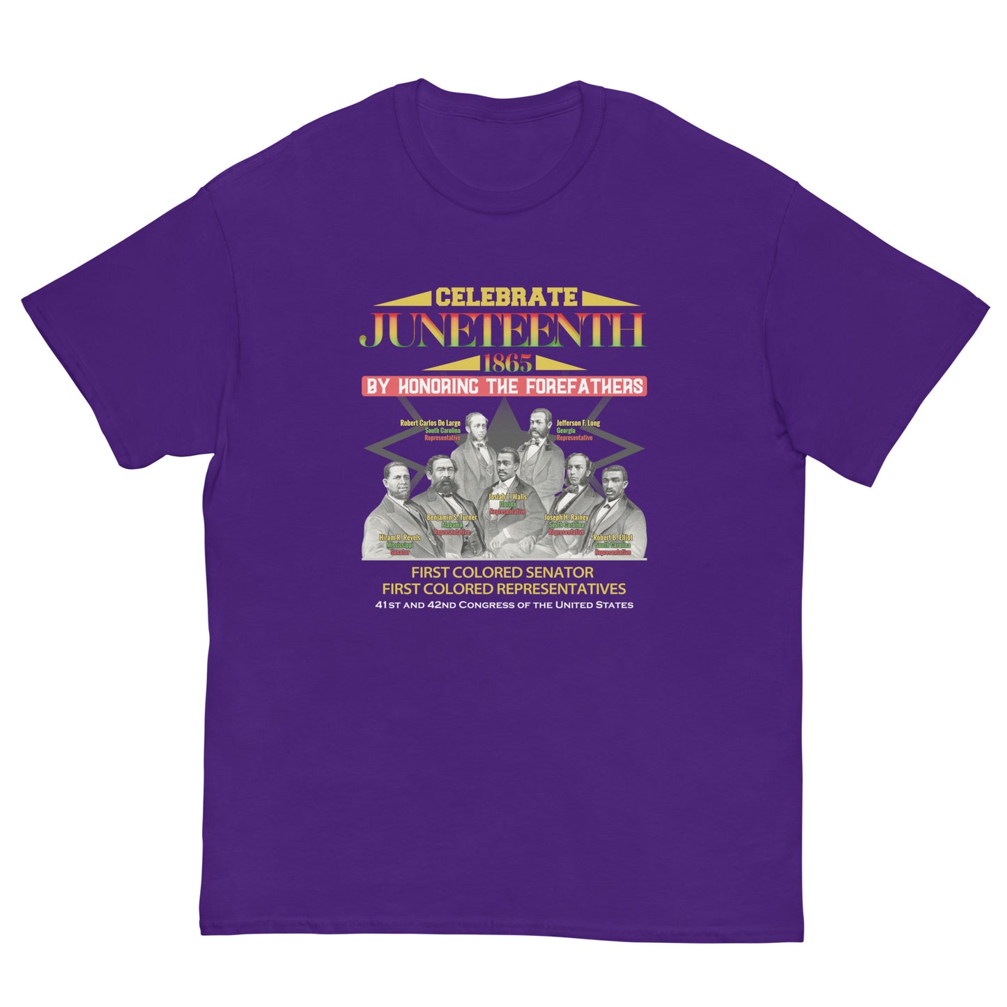 Juneteenth First Colored Senator and Representatives Men's Classic T-Shirt