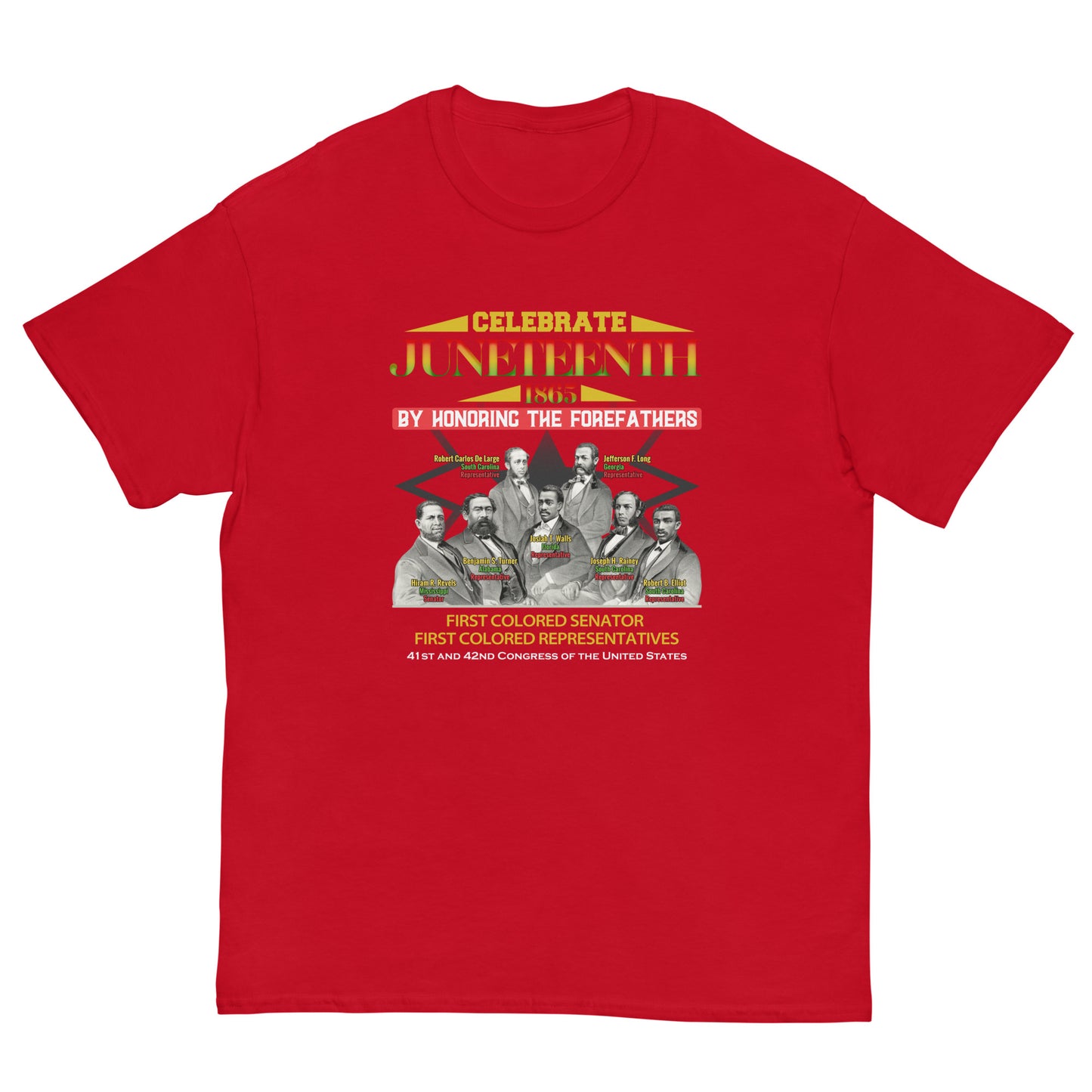 Juneteenth First Colored Senator and Representatives Men's Classic T-Shirt