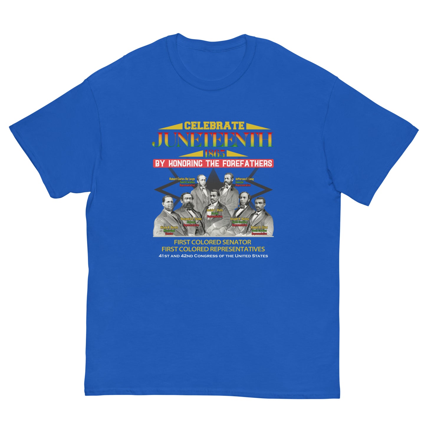 Juneteenth First Colored Senator and Representatives Men's Classic T-Shirt