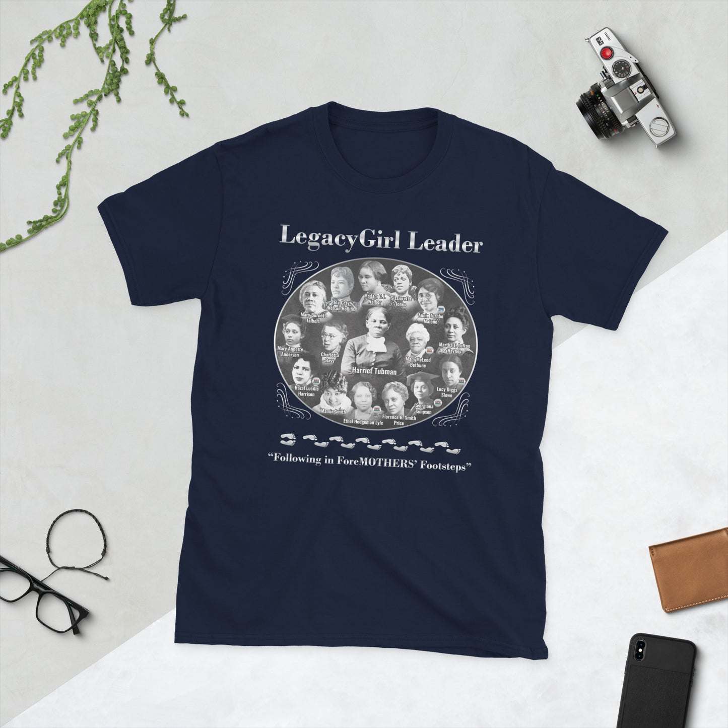 Women, LegacyGirl Leader Harriet Tubman & Other Foremothers Short-Sleeve Unisex T-Shirt