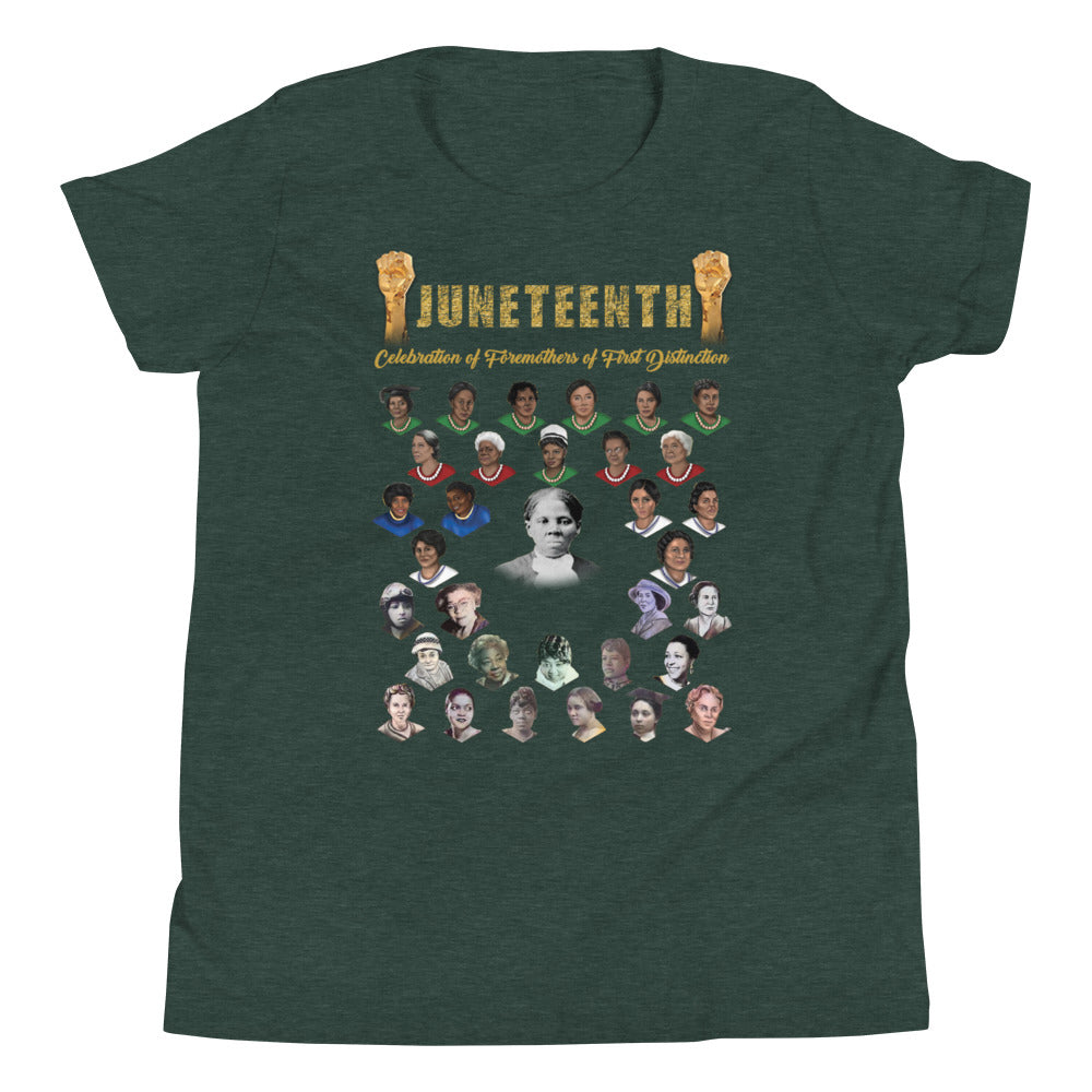 YouthJuneteenth Harriet Tubman Foremothers Short Sleeve T-Shirt