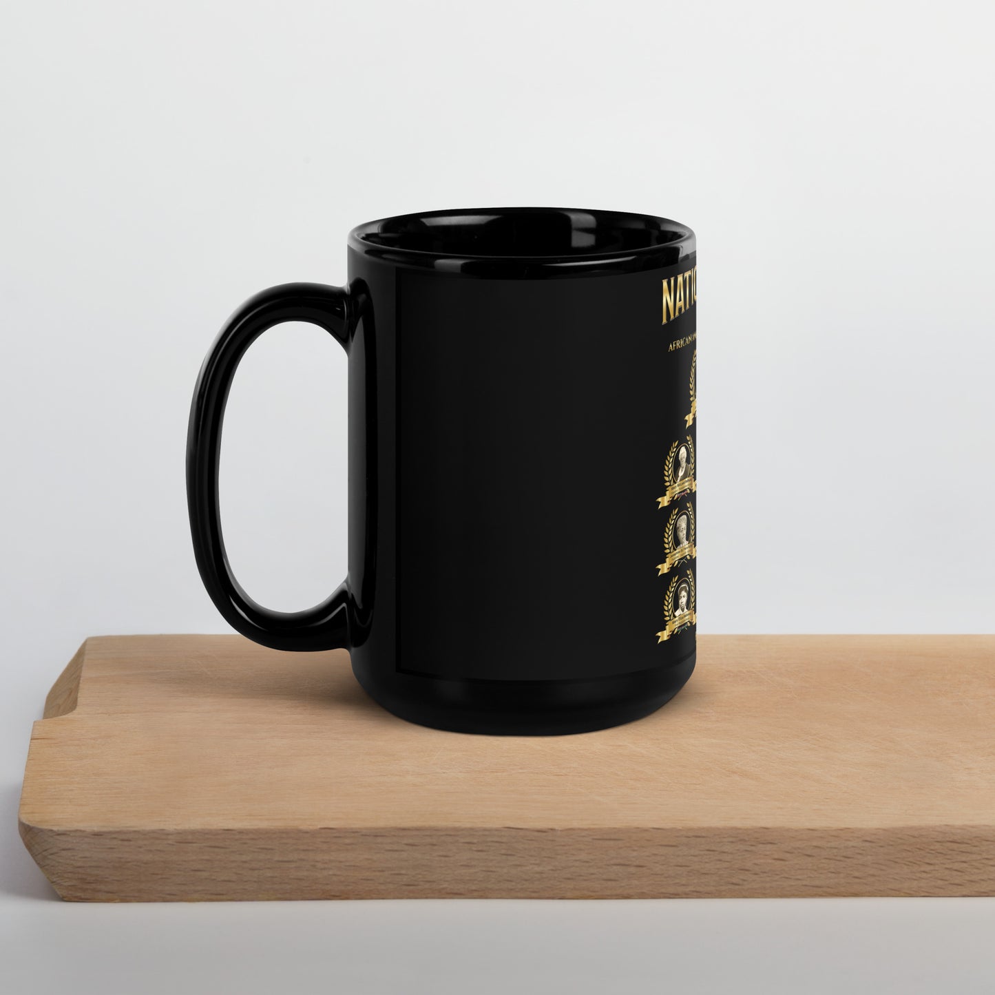 African American Foremothers National Women Hall of Fame Black Glossy Mug
