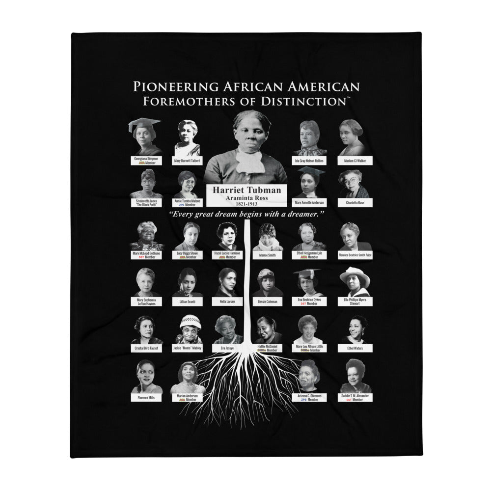 Foremothers of Distinction Collectible Throw Blanket