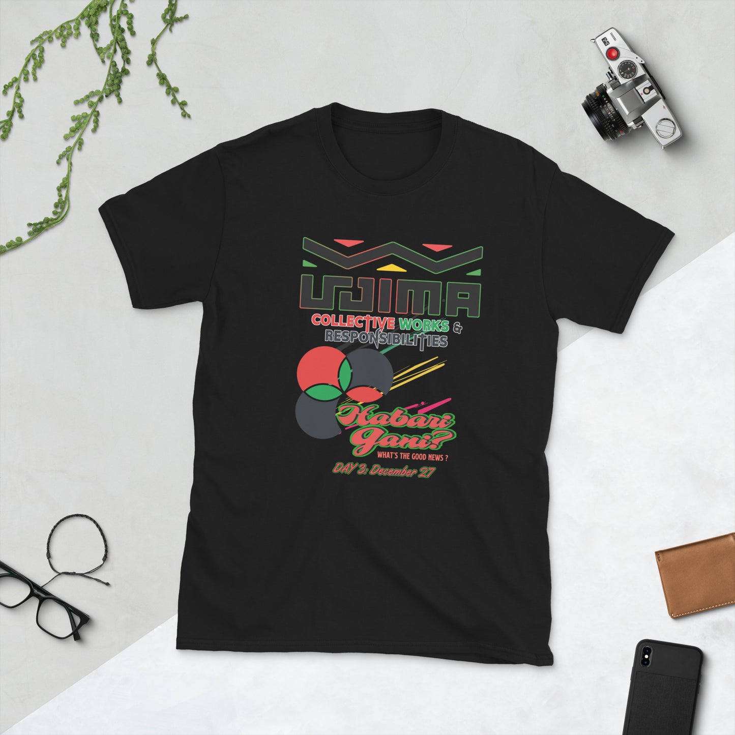 Kwanzaa Seven Principles (Ujima) Unisex Soft Style T-Shirt