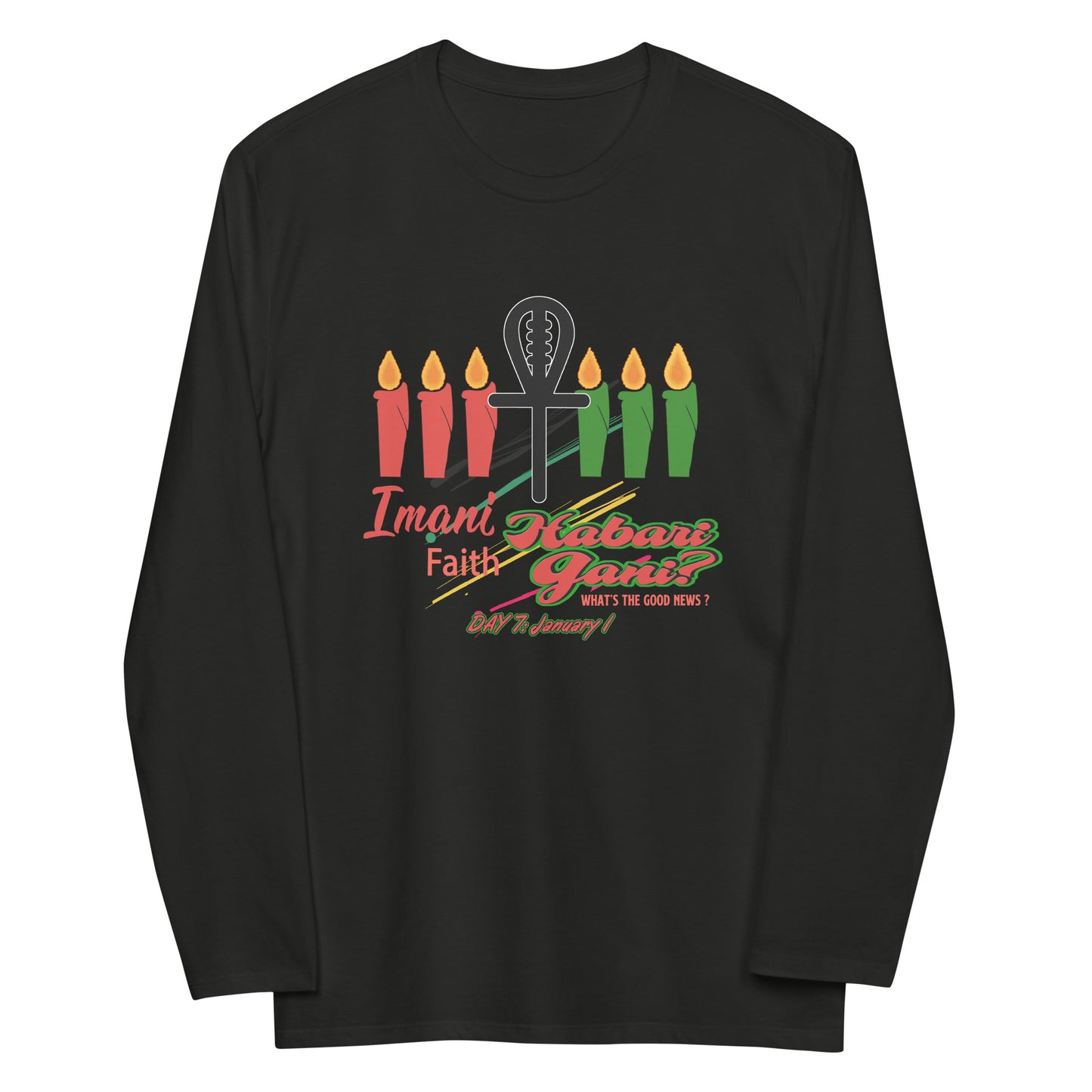 Kwanzaa Seven Principles ((Imani) Unisex Long Sleeve