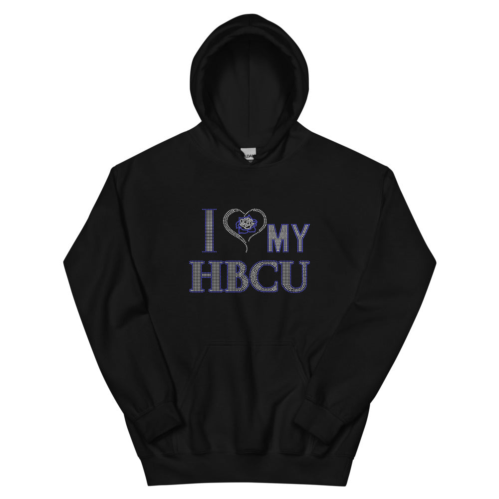 HBCU LOVE Blue and White Unisex Heavy Blend Hoodie
