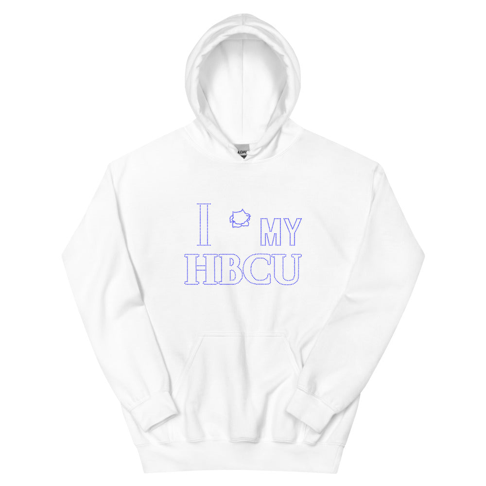 HBCU LOVE Blue and White Unisex Heavy Blend Hoodie