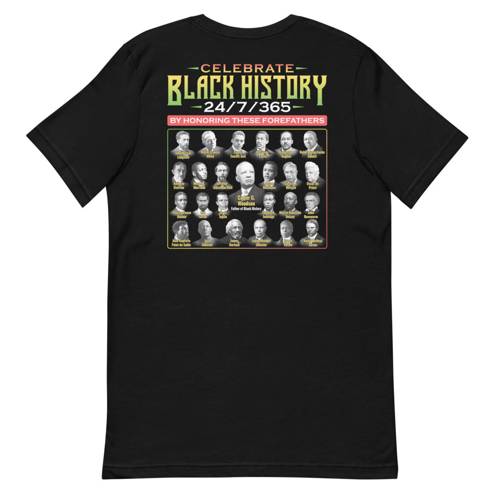 Forefathers (Carter G. Woodson & Others) Unisex Short Sleeve T-Shirt