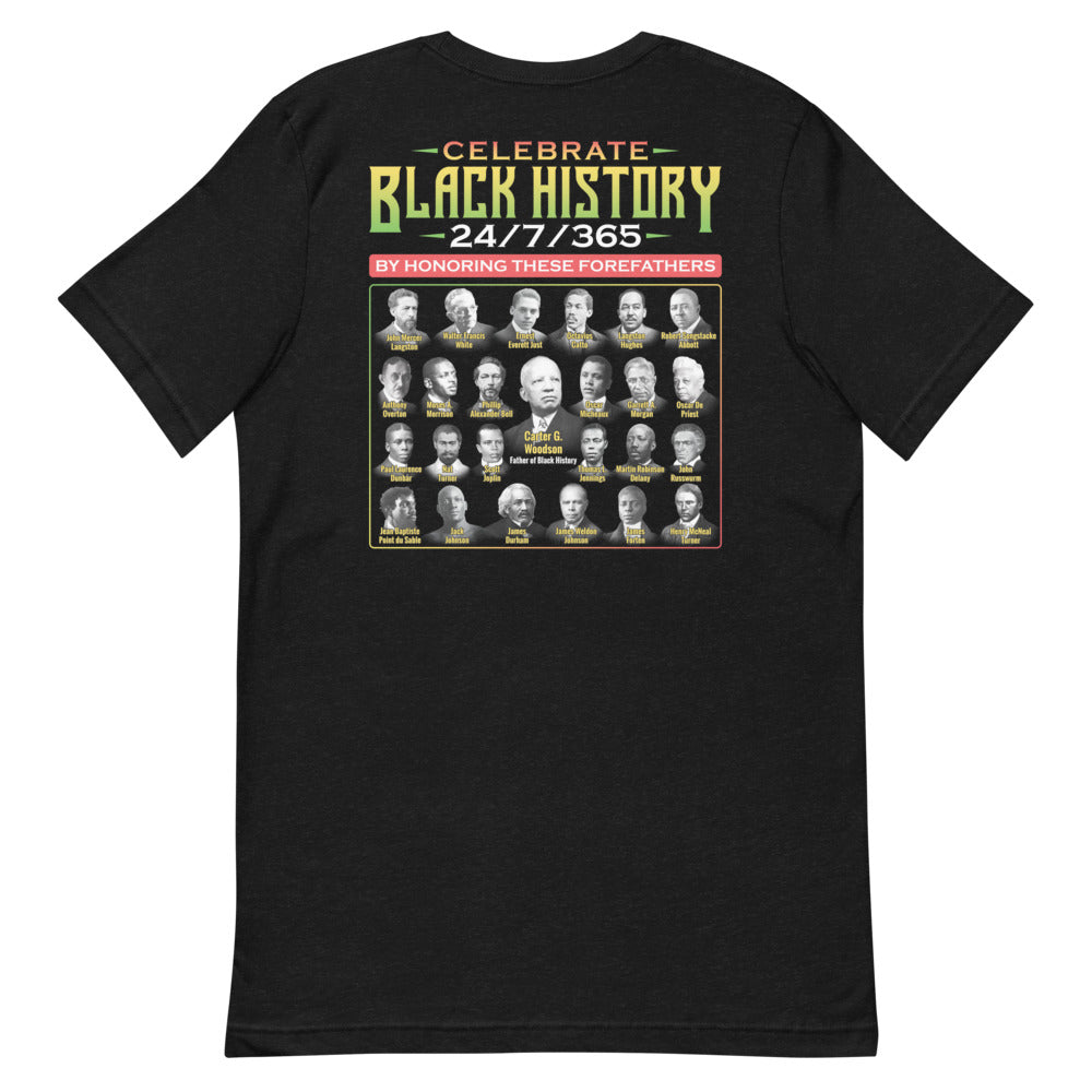 Forefathers (Carter G. Woodson & Others) Unisex Short Sleeve T-Shirt