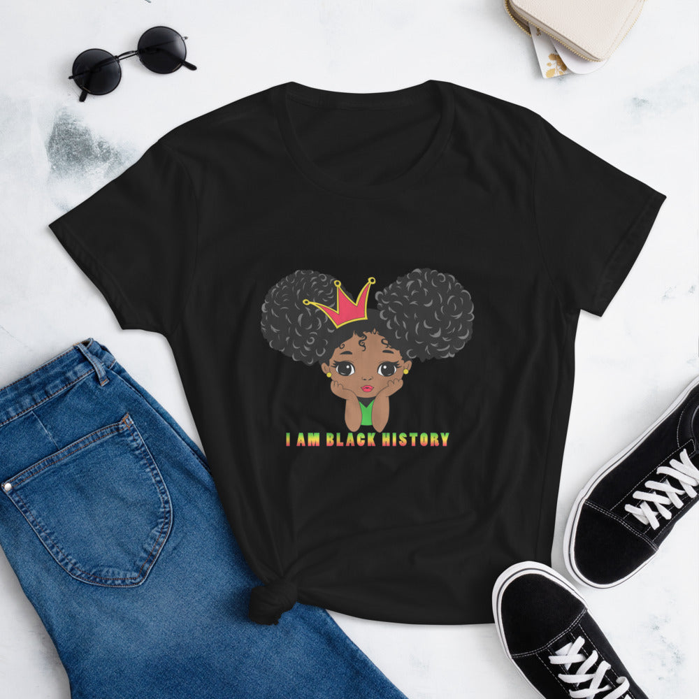 Women's Afro Puffs Fashion Fit T-Shirt