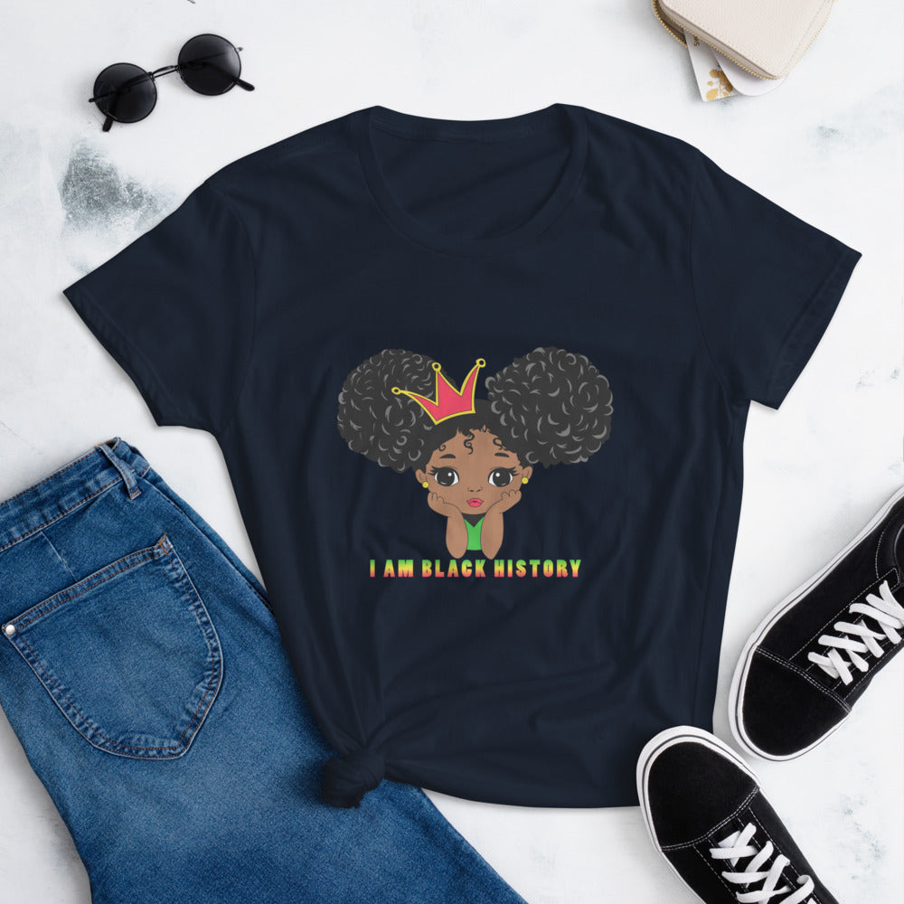 Women's Afro Puffs Fashion Fit T-Shirt