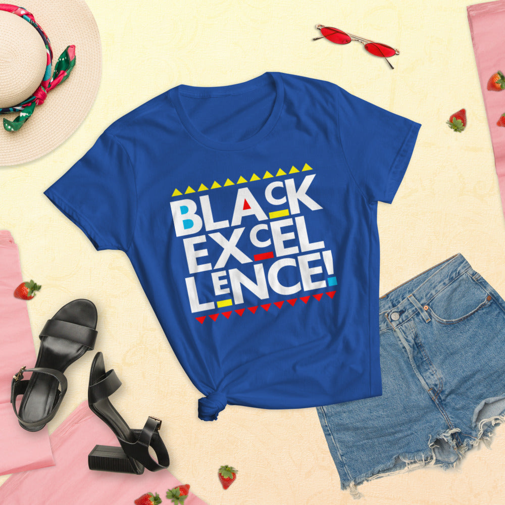 Women's Black Excellence Fashion Fit T-Shirt