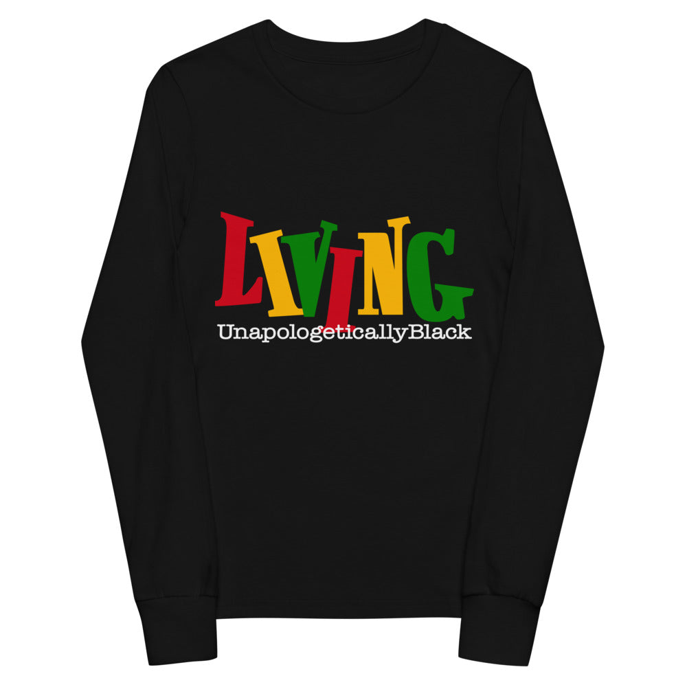 Inspirational Living Unapologetically Black Youth Long Sleeve T-Shirt