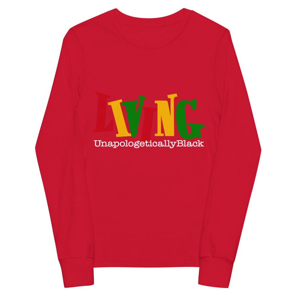Inspirational Living Unapologetically Black Youth Long Sleeve T-Shirt