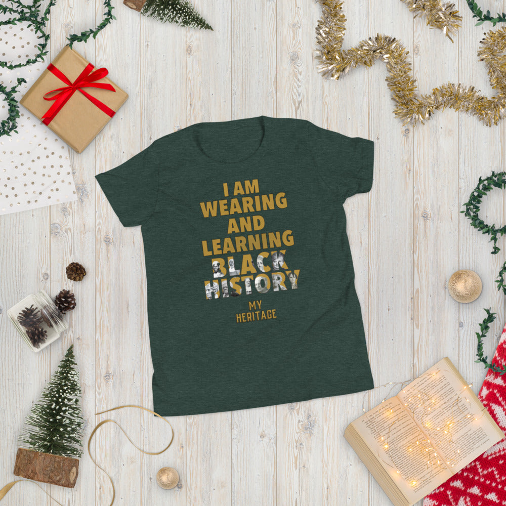 Youth Wearing & Learning Black History T-Shirt