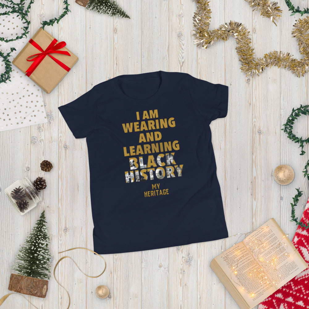 Youth Wearing & Learning Black History T-Shirt