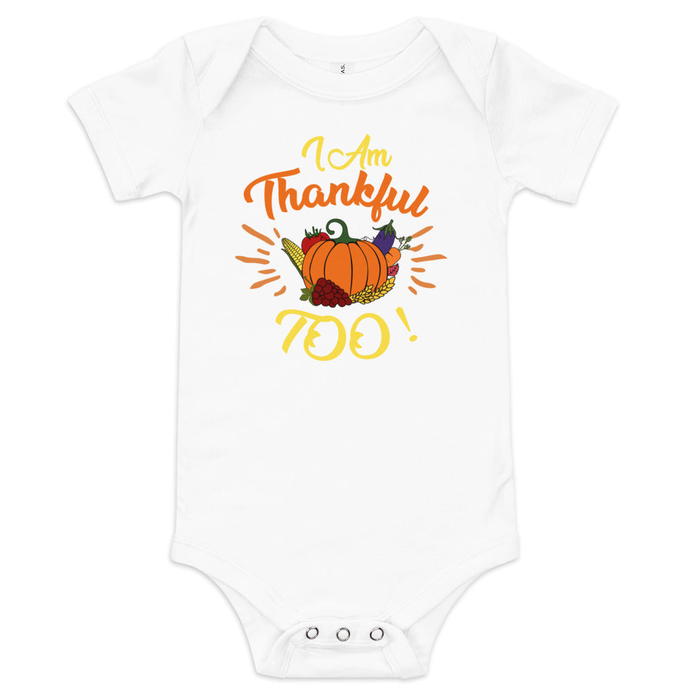 Thanksgiving Baby short sleeve one piece