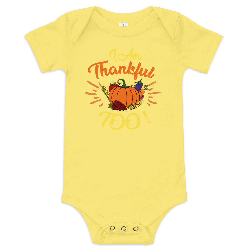 Thanksgiving Baby short sleeve one piece