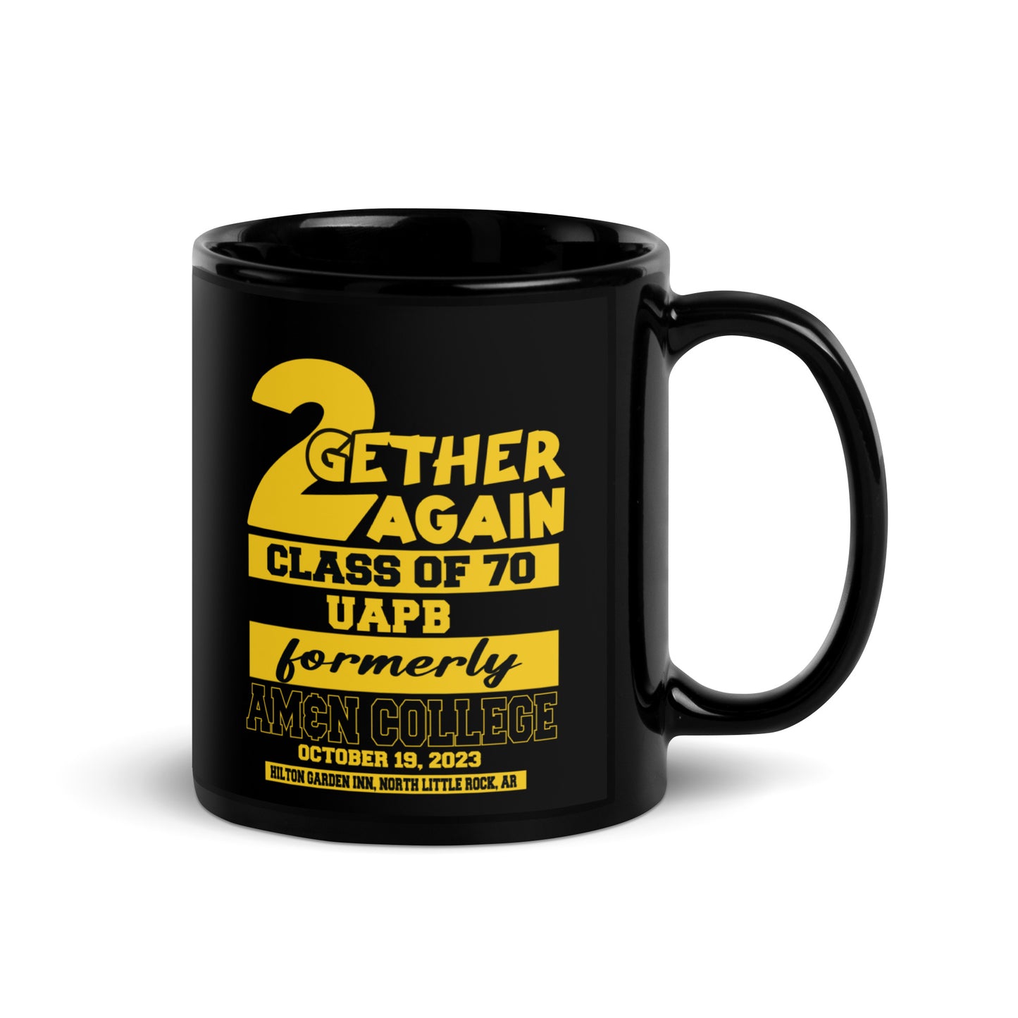 Class of 70 Black Glossy Mug