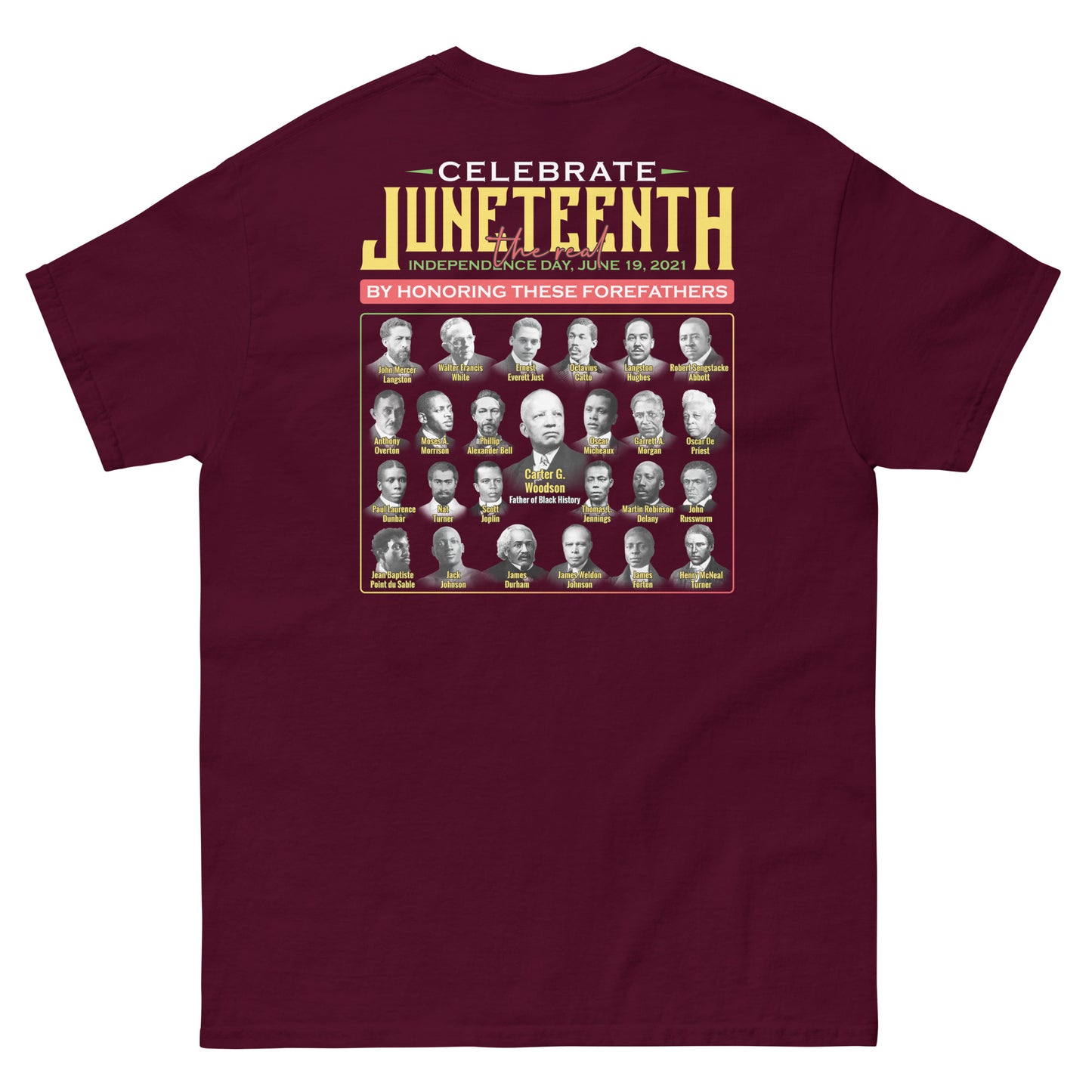 Juneteenth Forefathers 2-Sided Men's Classic T-Shirt