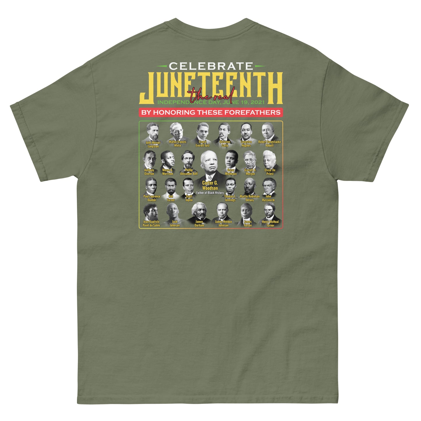 Juneteenth Forefathers 2-Sided Men's Classic T-Shirt