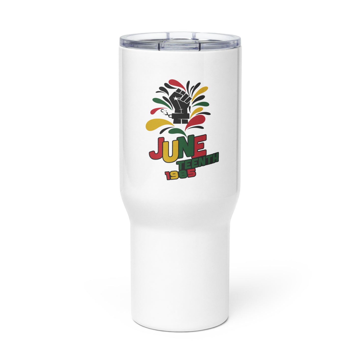 Juneteenth Travel mug with a handle