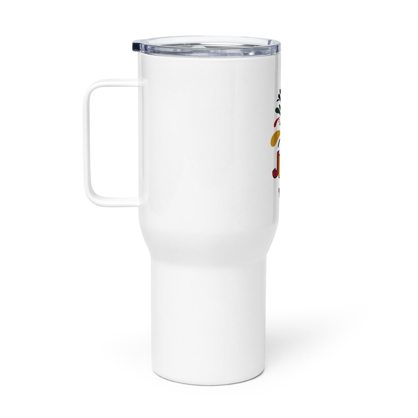 Juneteenth Travel mug with a handle