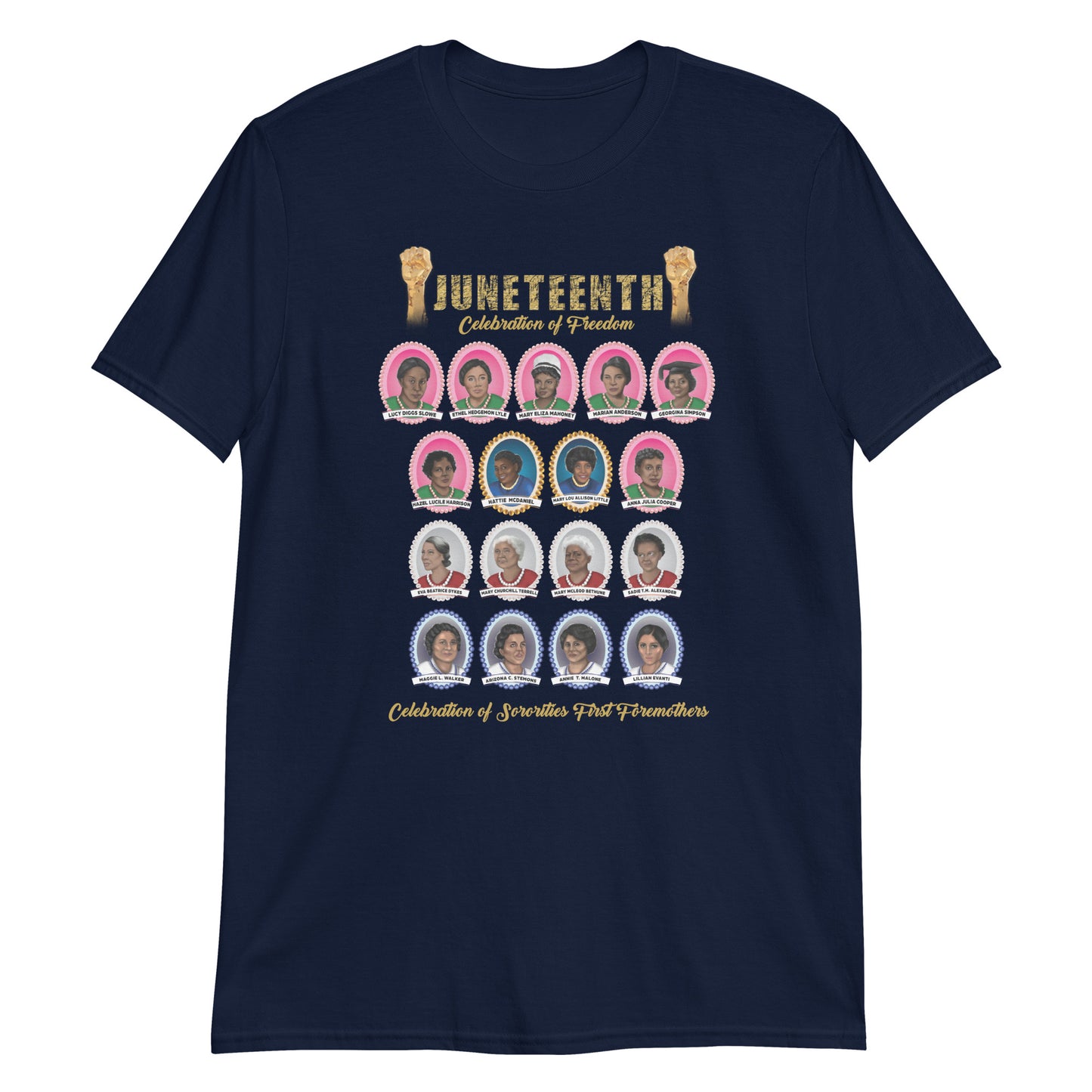 Juneteenth Greek Sorority Foremothers Unisex Short-Sleeve Unisex T-Shirt