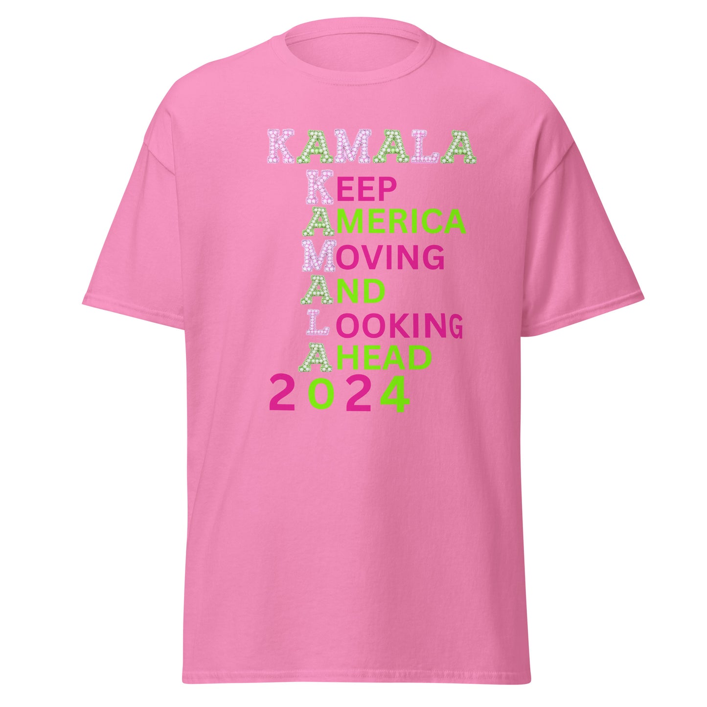 DNC 2024 Kamala Pink & Green Unisex classic tee