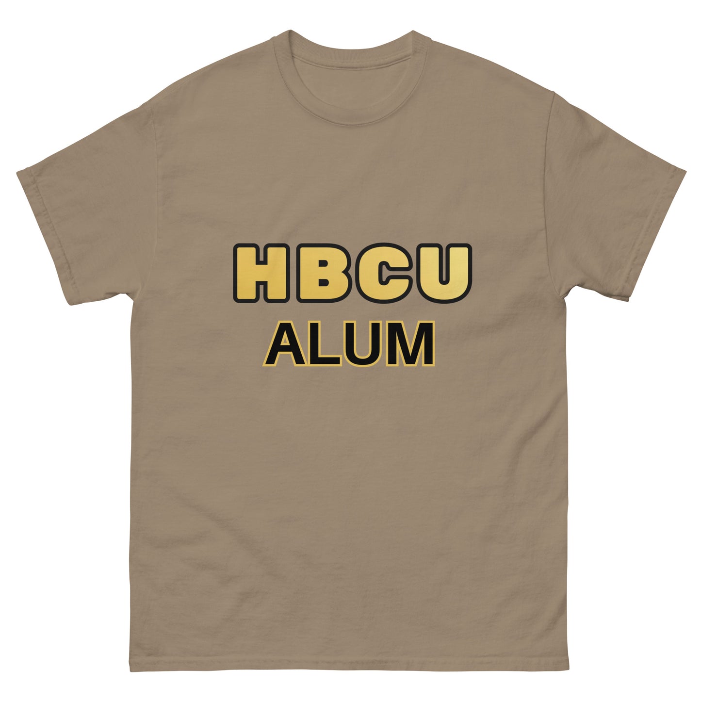 HBCU ALUM brown/gold Unisex classic tee