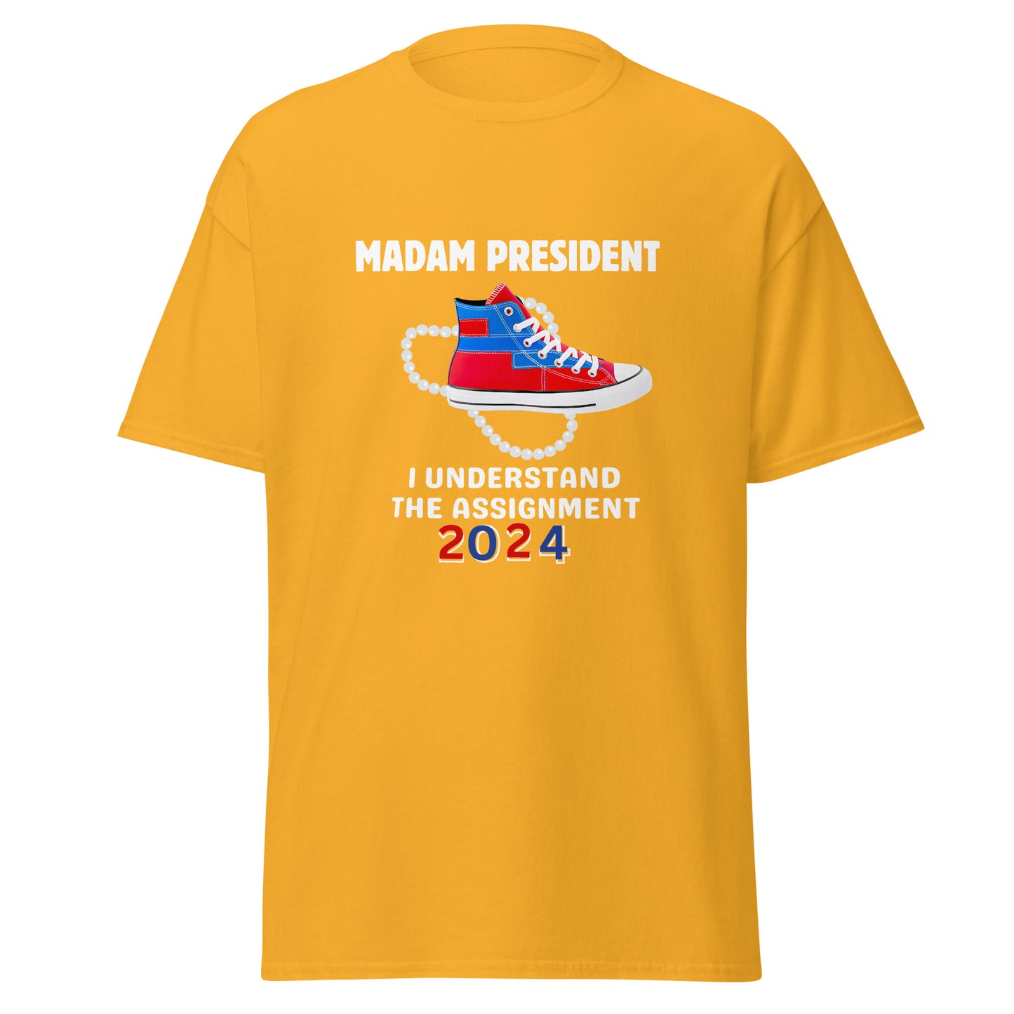 DNC 2024 Madam President Red Blue & White Unisex classic tee