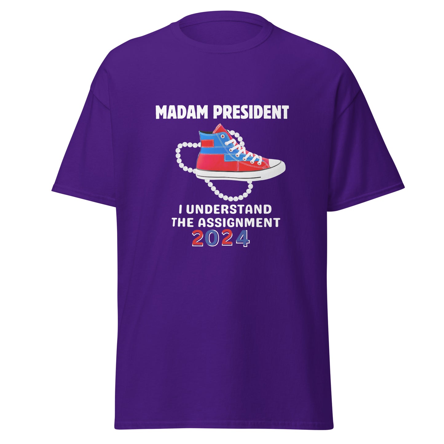 DNC 2024 Madam President Red Blue & White Unisex classic tee