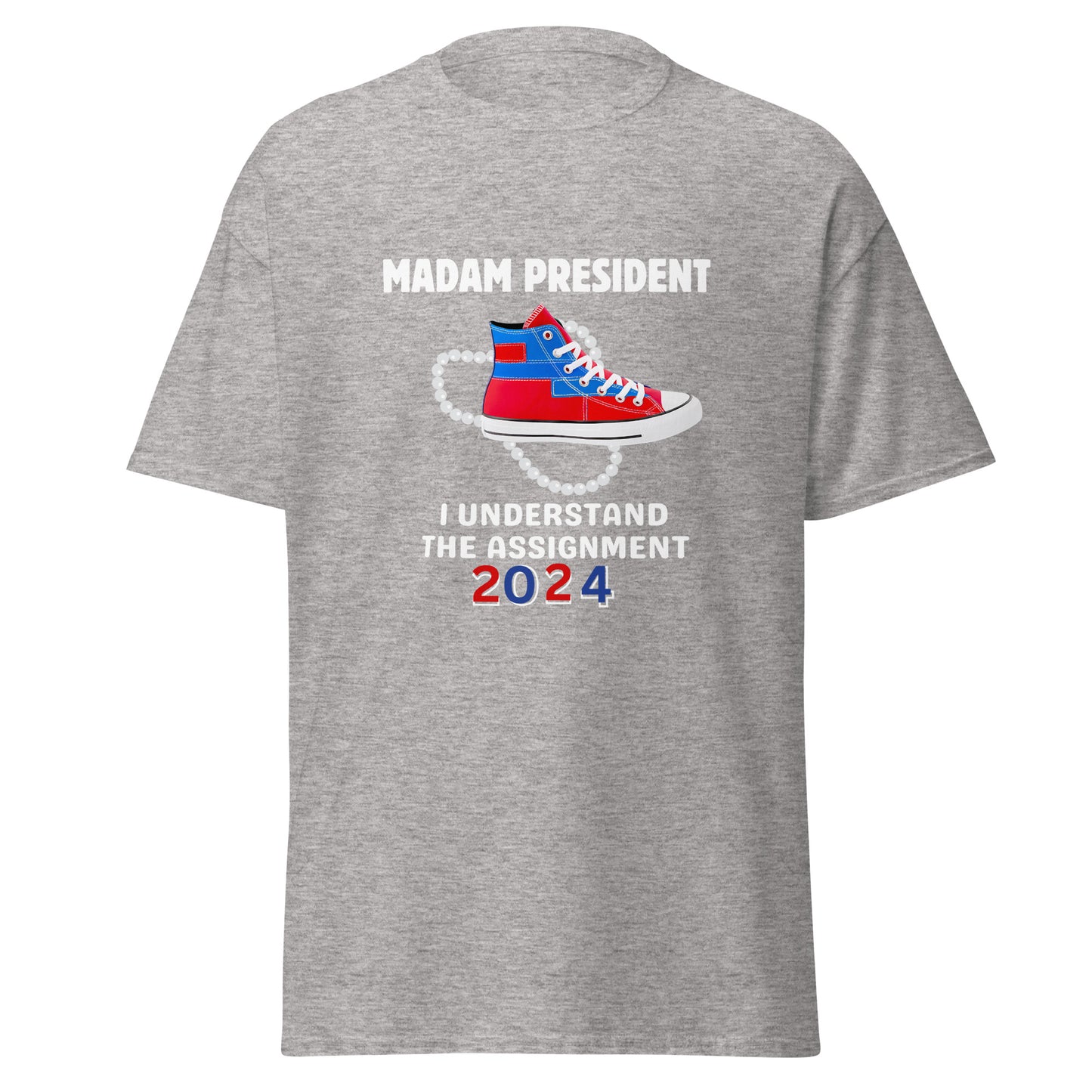 DNC 2024 Madam President Red Blue & White Unisex classic tee