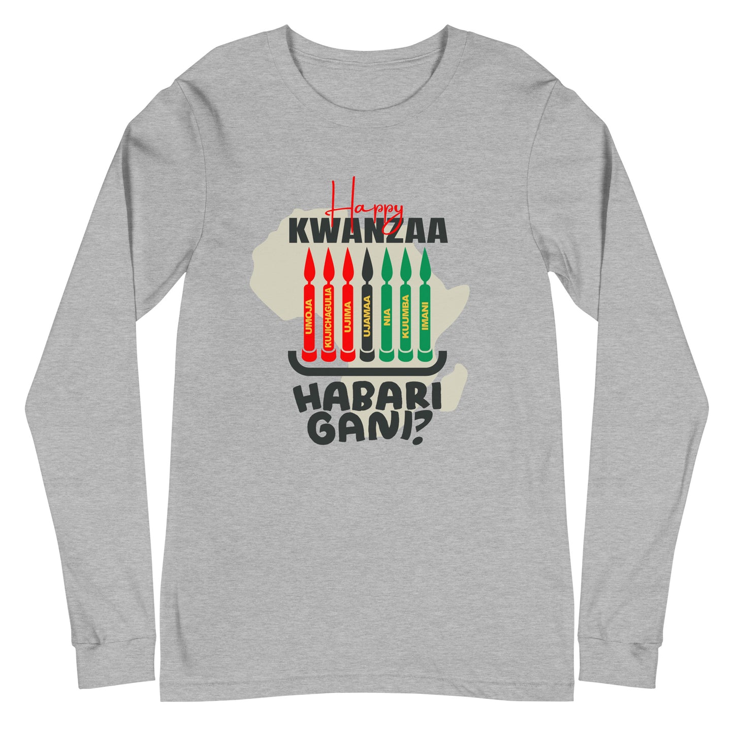 Kwanzaa Seven Principles Unisex Long Sleeve Tee