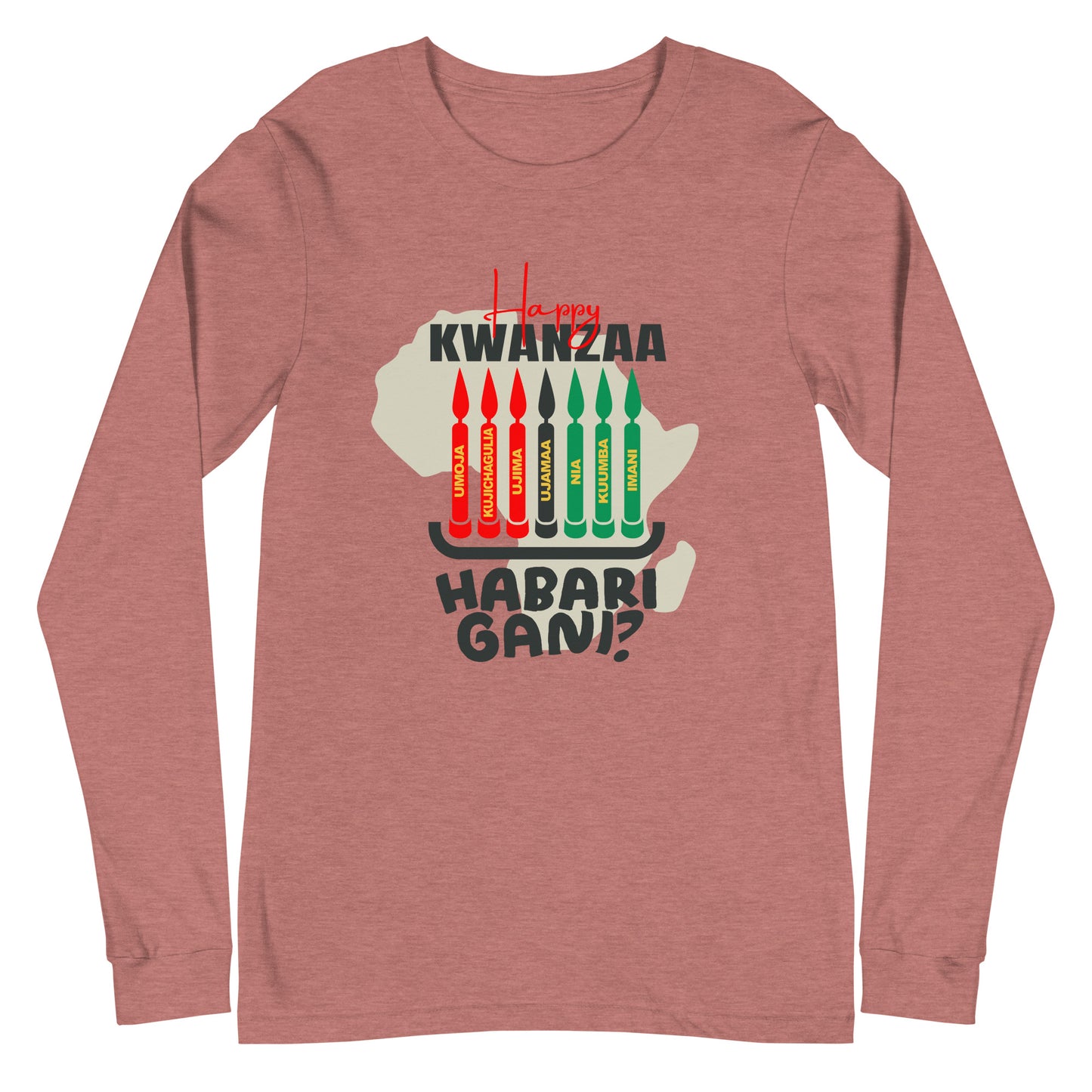 Kwanzaa Seven Principles Unisex Long Sleeve Tee