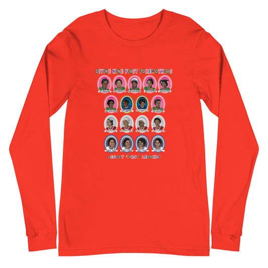 Greek Divine Nine Sorority Foremothers Unisex Long Sleeve T-Shirt