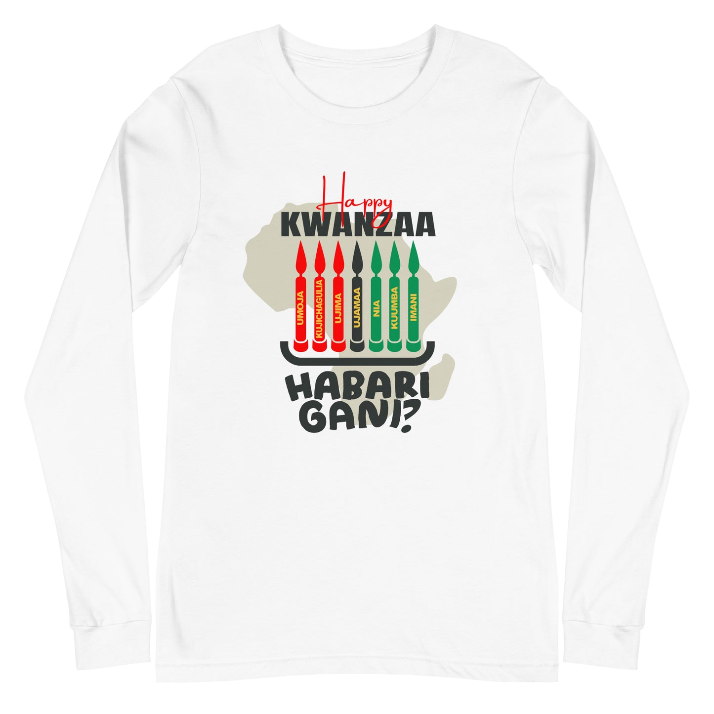 Kwanzaa Seven Principles Unisex Long Sleeve Tee