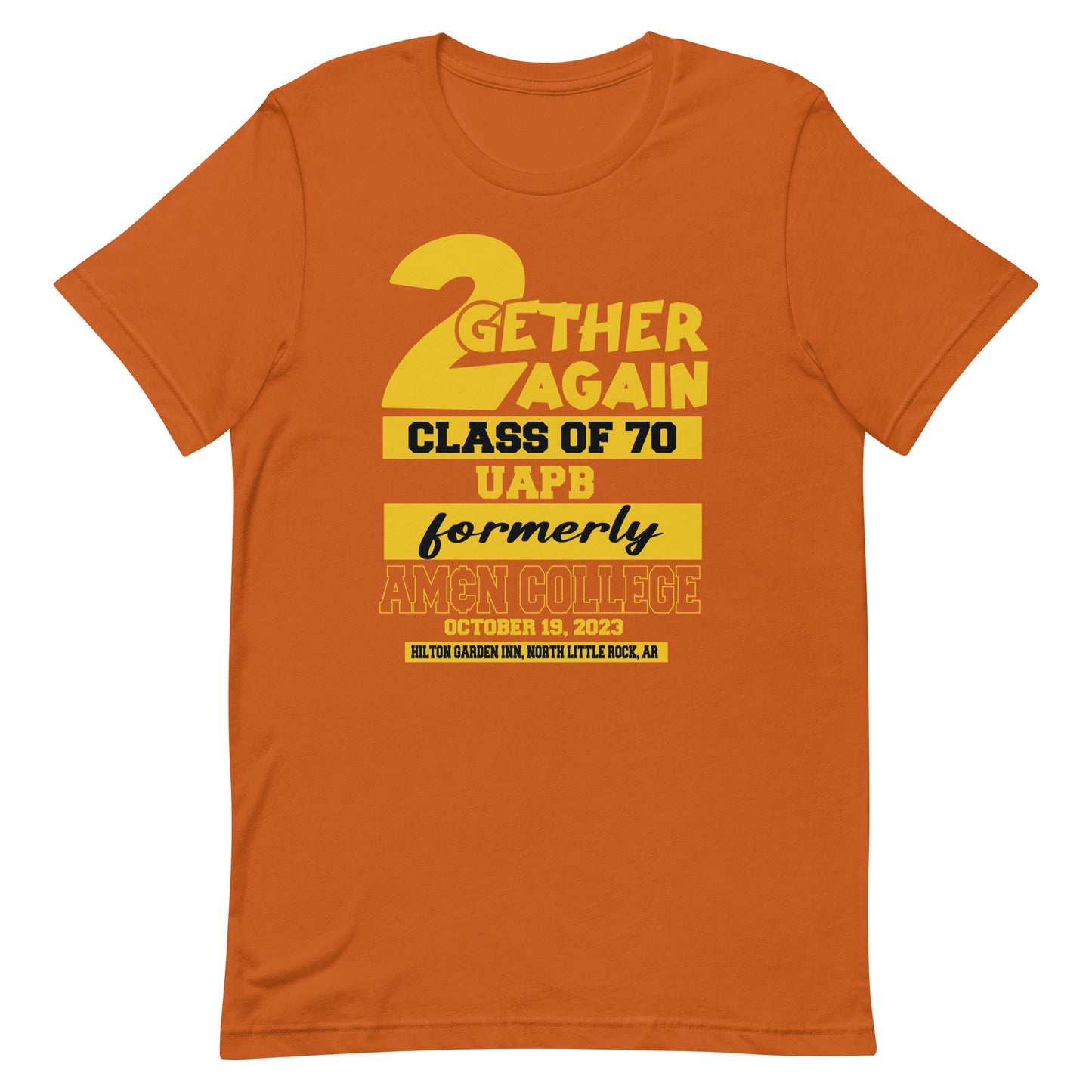 HBCU Class of 70 Unisex t-shirt