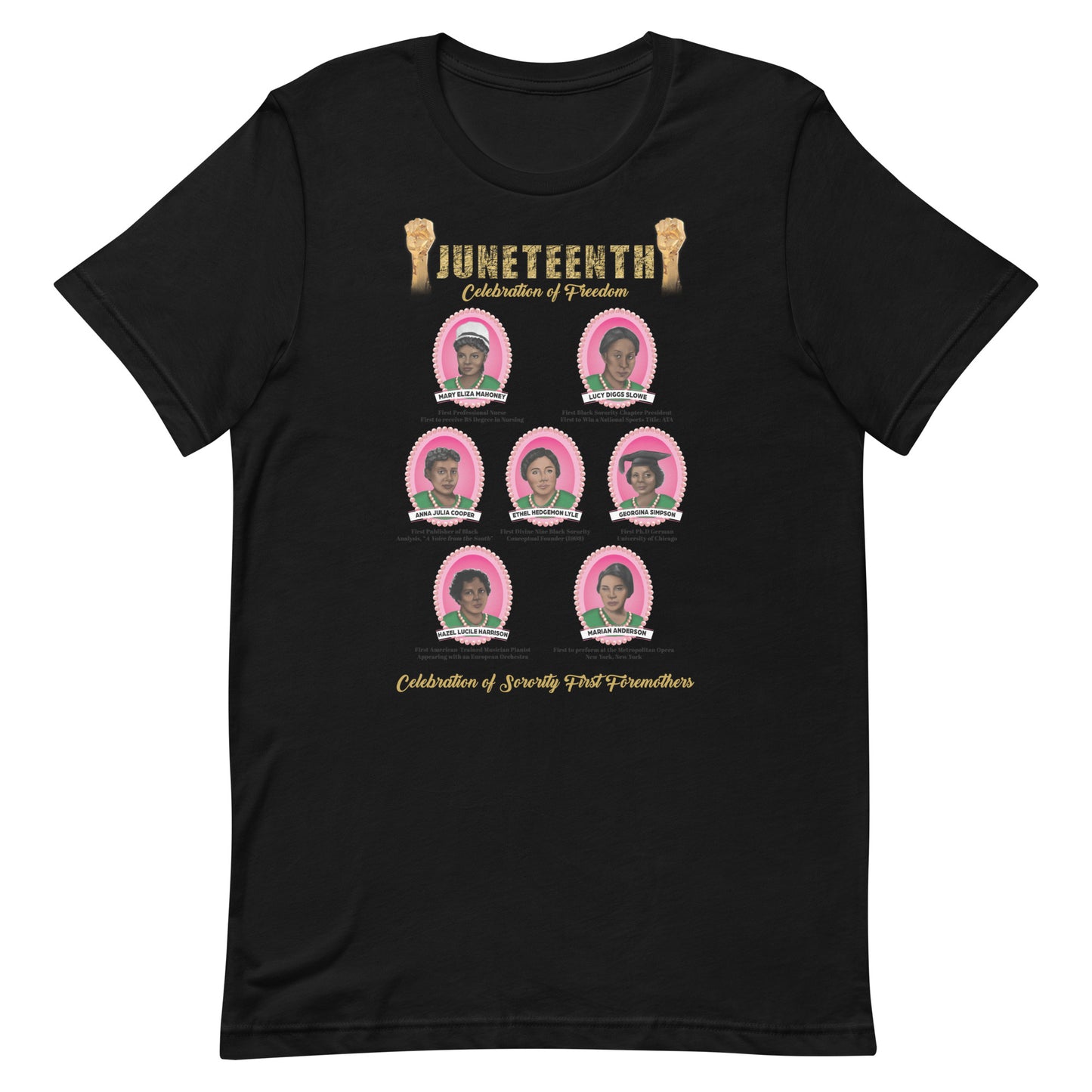 Juneteenth 1908 Pink and Green Unisex T-Shirt