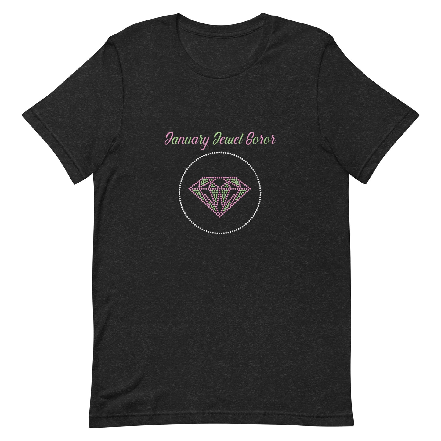 January Jewel Soror (Pink and Green) Unisex t-shirt