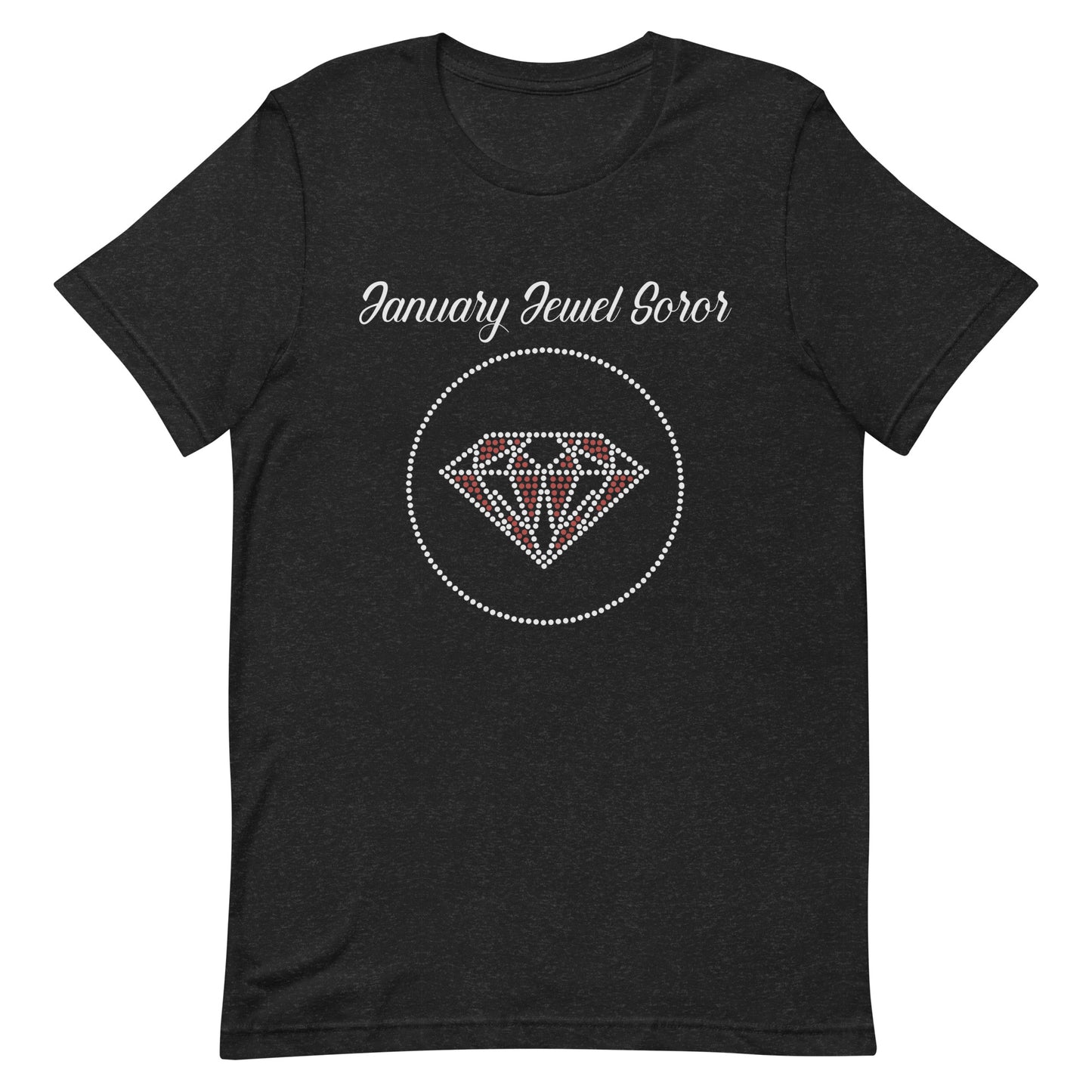 January Jewel (Red and White) Unisex t-shirt