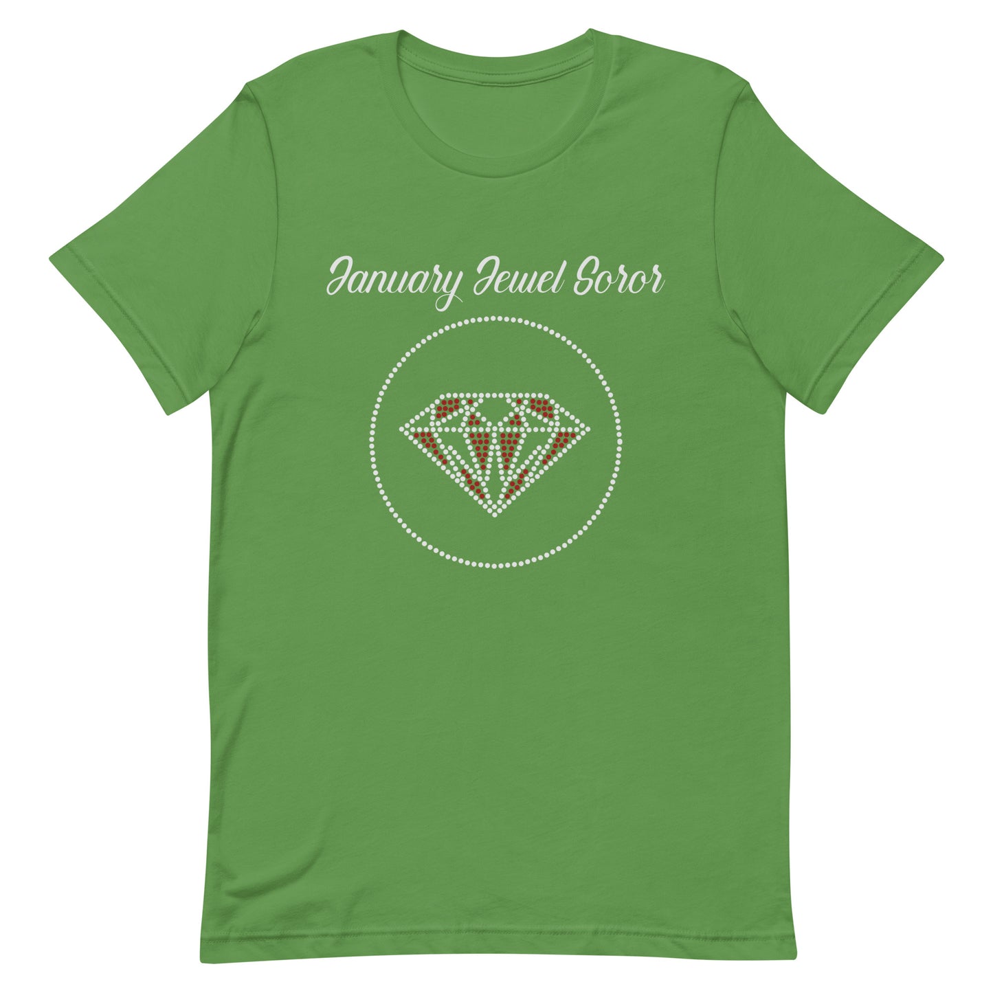 January Jewel (Red and White) Unisex t-shirt