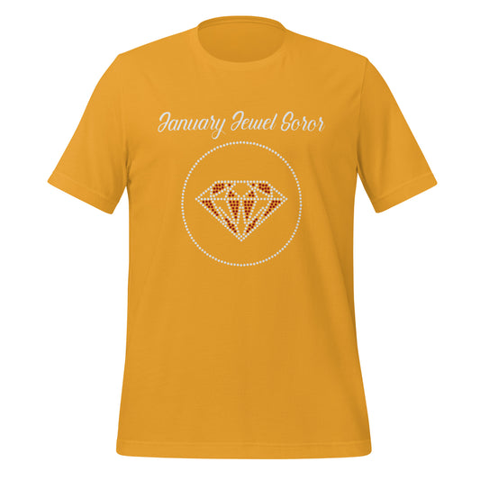 January Jewel Gold Unisex t-shirt