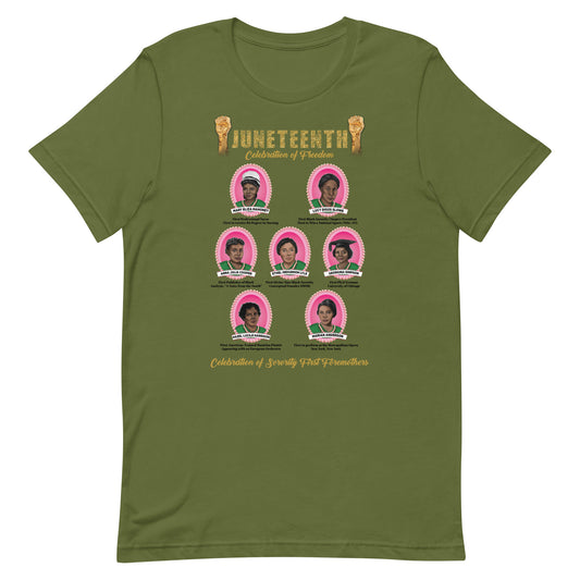 Juneteenth 1908 Pink and Green Unisex T-Shirt