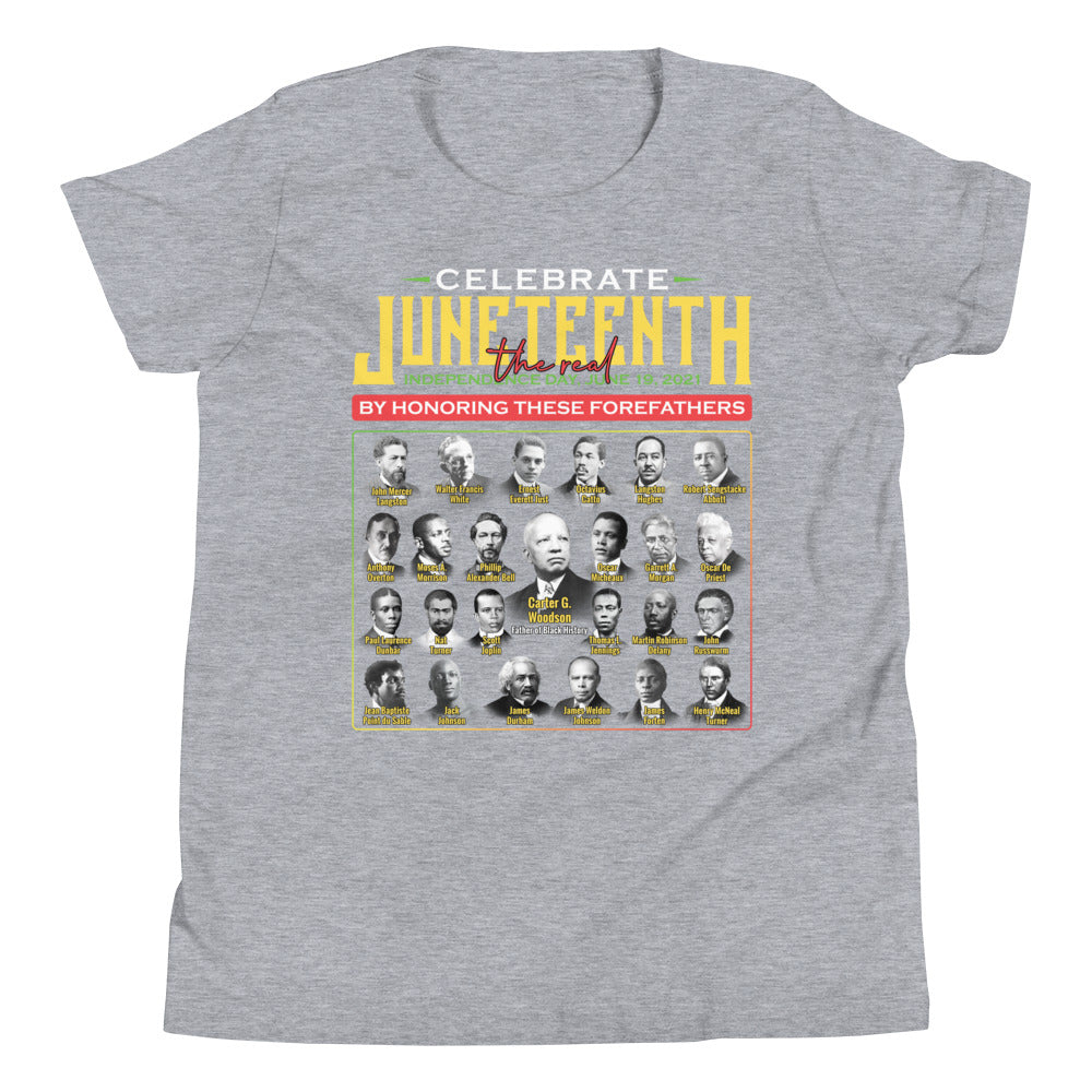 Juneteenth Frederick Douglass Forefathers Youth Short Sleeve T-Shirt