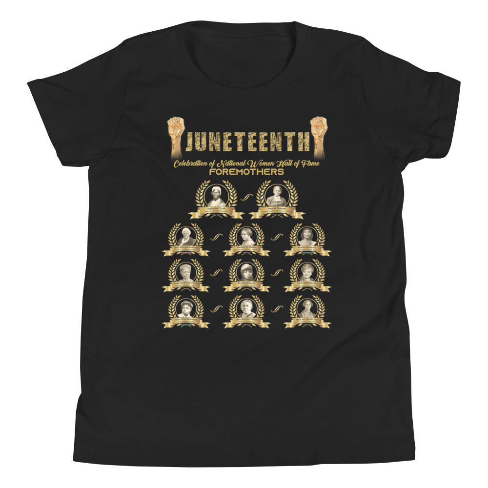 Juneteenth Foremother National Women Hall of Famers Youth Short Sleeve T-Shirt