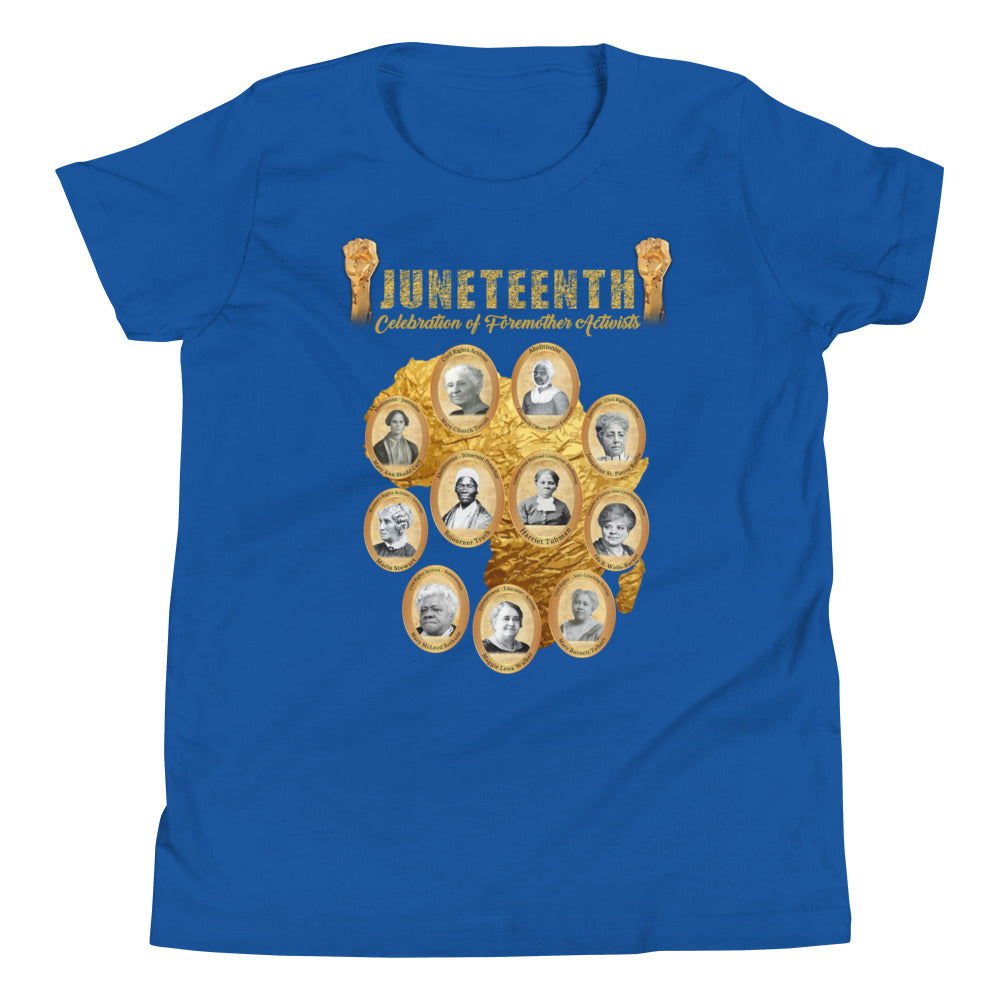 Juneteenth Foremother Activists Youth Short Sleeve T-Shirt