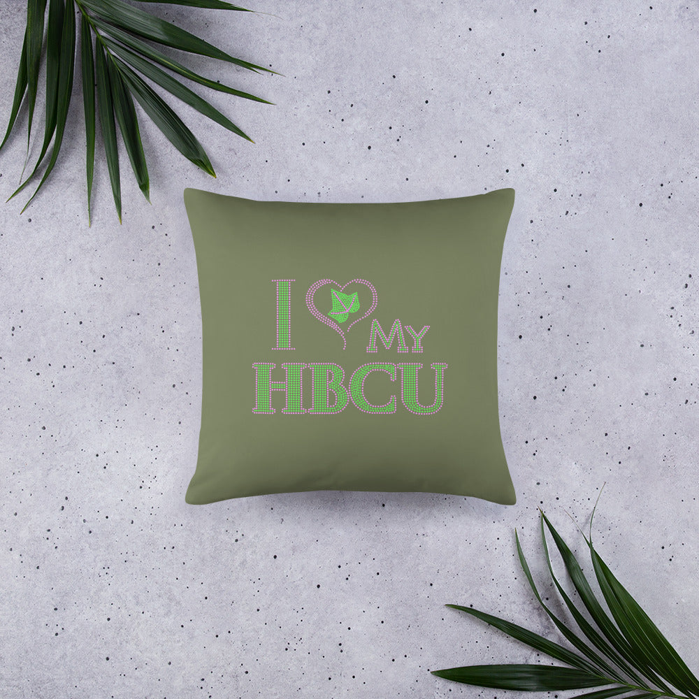 HBCU Green Basic Pillow