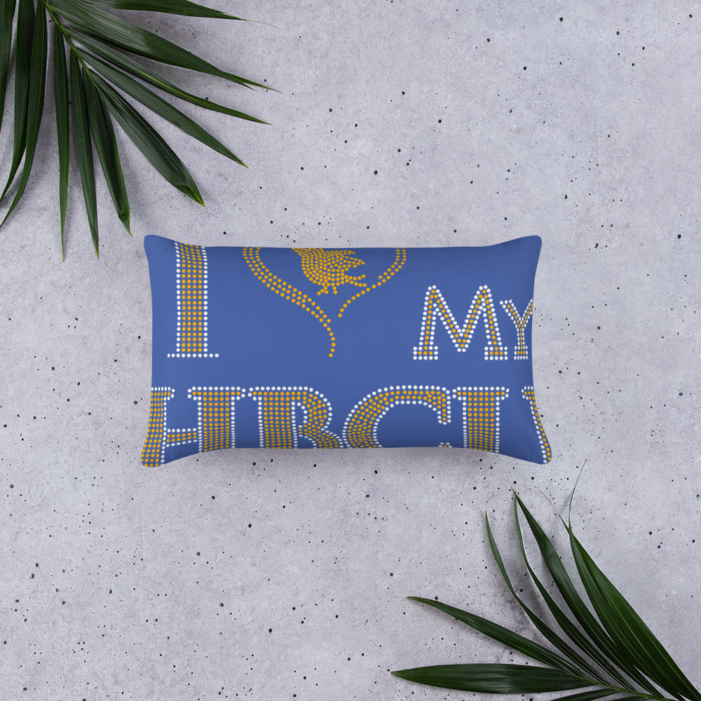 HBCU Blue and Gold Basic Pillow